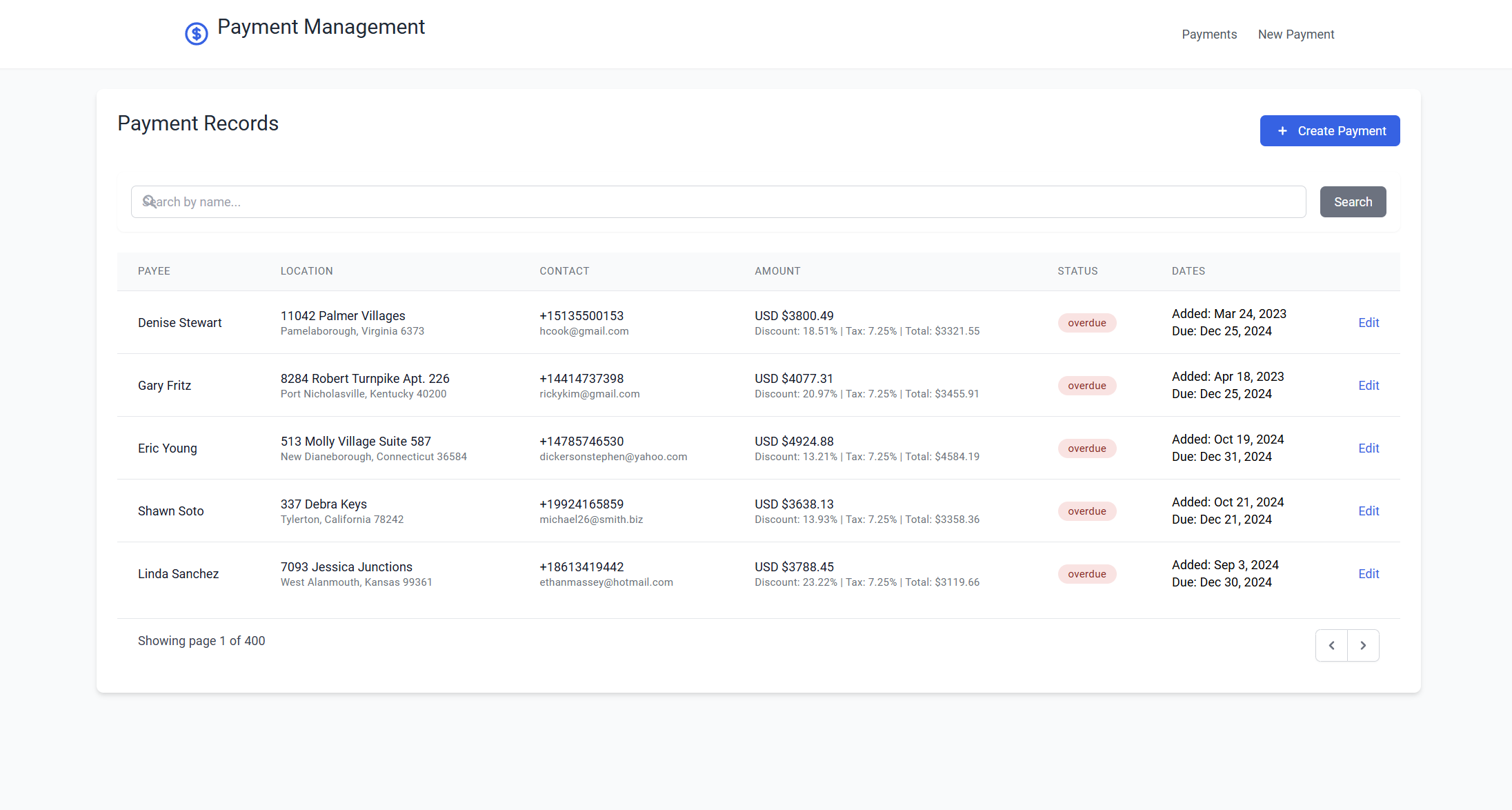 Payment Management System